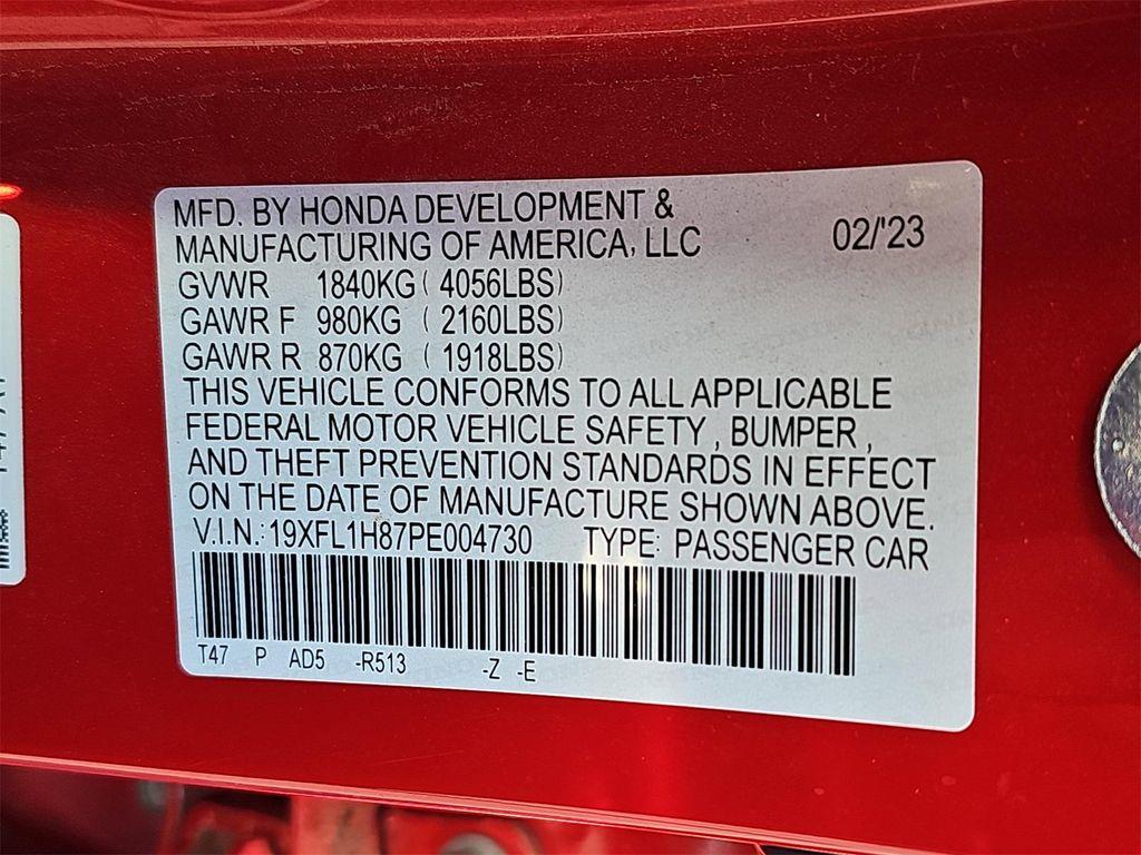 used 2023 Honda Civic car, priced at $27,700