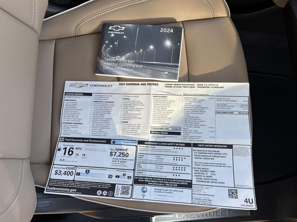 used 2024 Chevrolet Suburban car, priced at $76,927