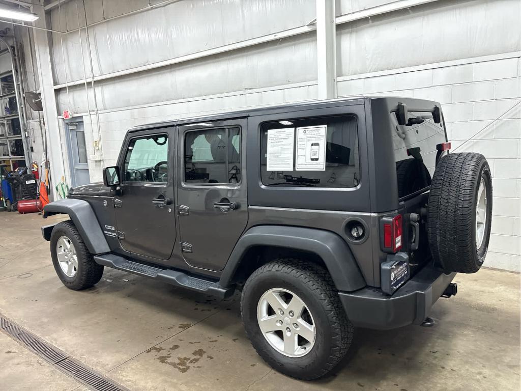 used 2016 Jeep Wrangler Unlimited car, priced at $18,500