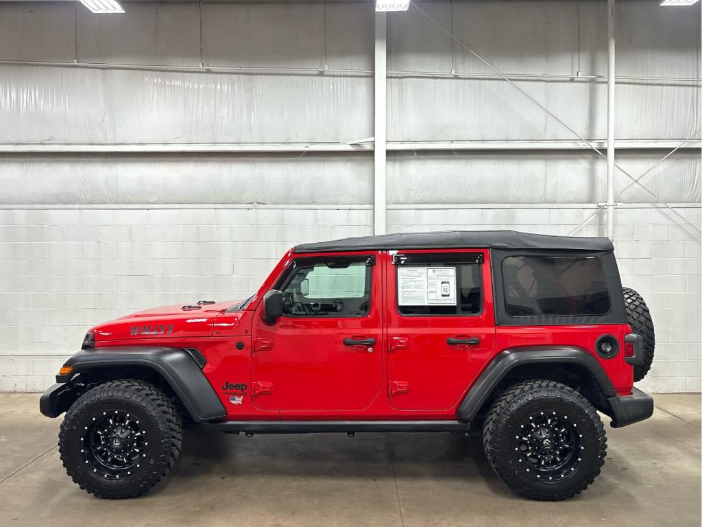 used 2021 Jeep Wrangler Unlimited car, priced at $26,100