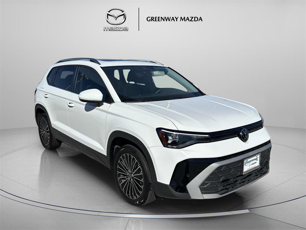 used 2025 Volkswagen Taos car, priced at $23,154