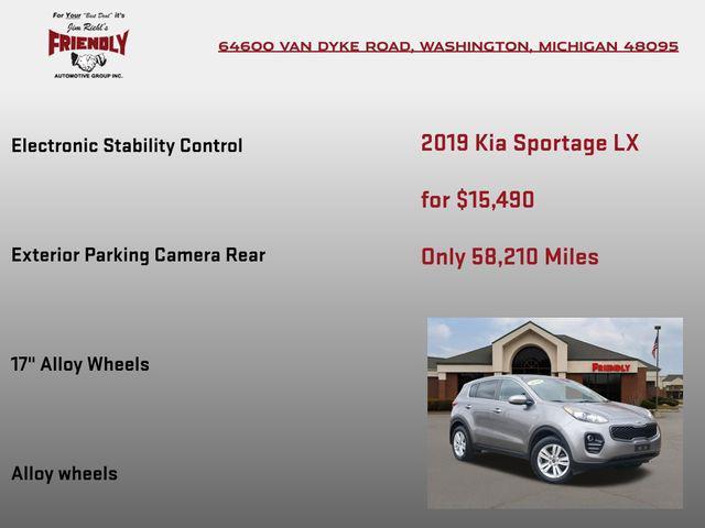 used 2019 Kia Sportage car, priced at $15,490