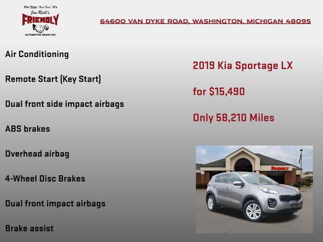 used 2019 Kia Sportage car, priced at $15,490