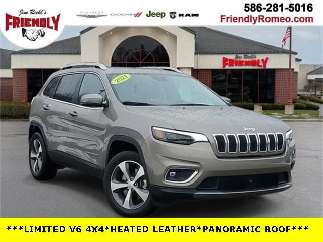 used 2021 Jeep Cherokee car, priced at $25,500