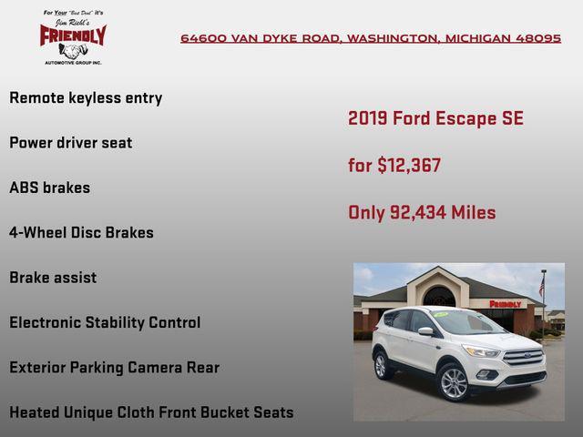 used 2019 Ford Escape car, priced at $12,367
