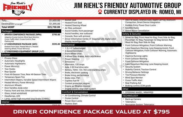 used 2025 Chevrolet Trax car, priced at $20,690