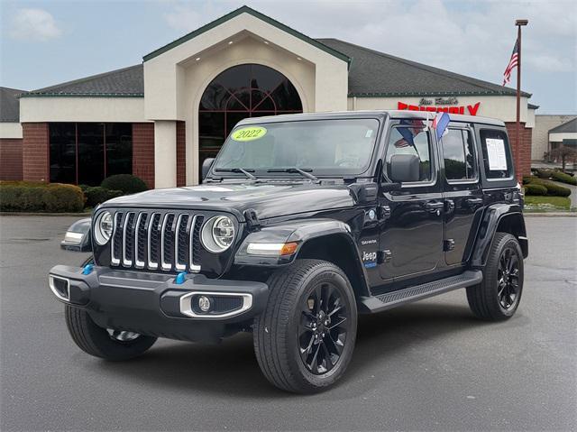 used 2022 Jeep Wrangler Unlimited 4xe car, priced at $33,890