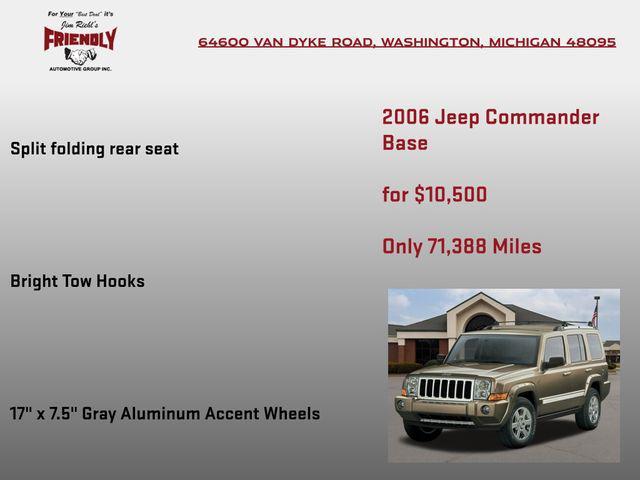 used 2006 Jeep Commander car, priced at $10,500