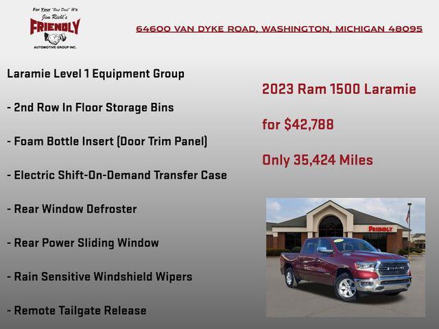 used 2023 Ram 1500 car, priced at $42,788