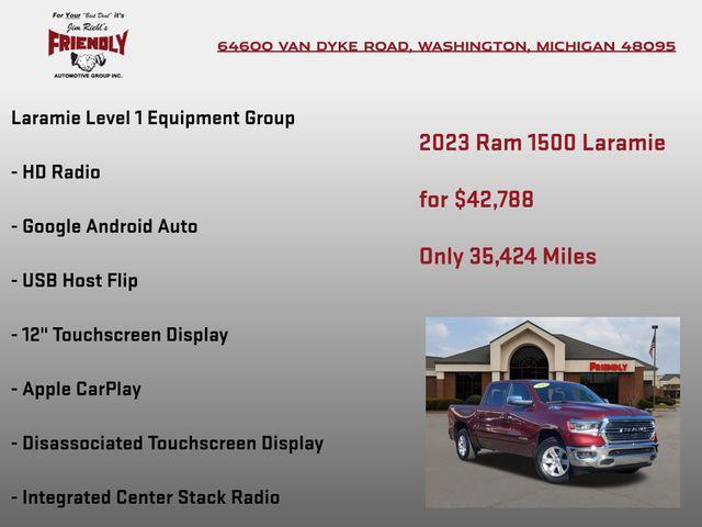 used 2023 Ram 1500 car, priced at $42,788