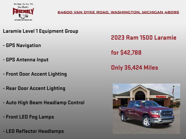 used 2023 Ram 1500 car, priced at $42,788