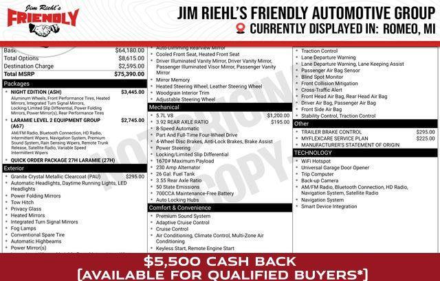 new 2026 Ram 1500 car, priced at $61,842