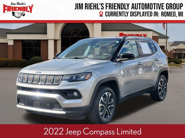 used 2022 Jeep Compass car, priced at $23,457