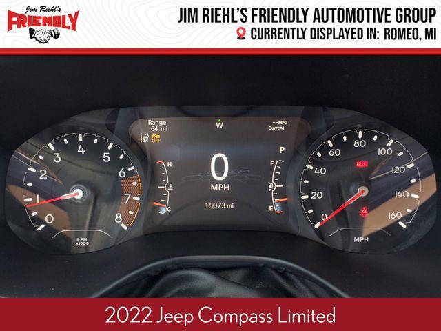 used 2022 Jeep Compass car, priced at $23,457