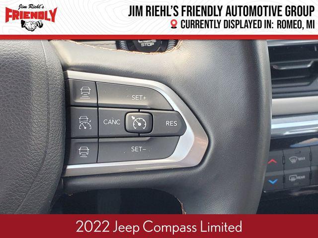 used 2022 Jeep Compass car, priced at $23,457