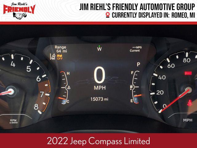used 2022 Jeep Compass car, priced at $23,457