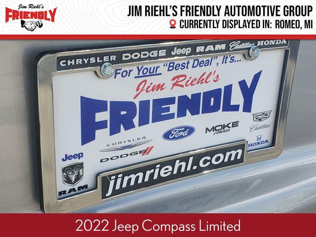 used 2022 Jeep Compass car, priced at $23,457