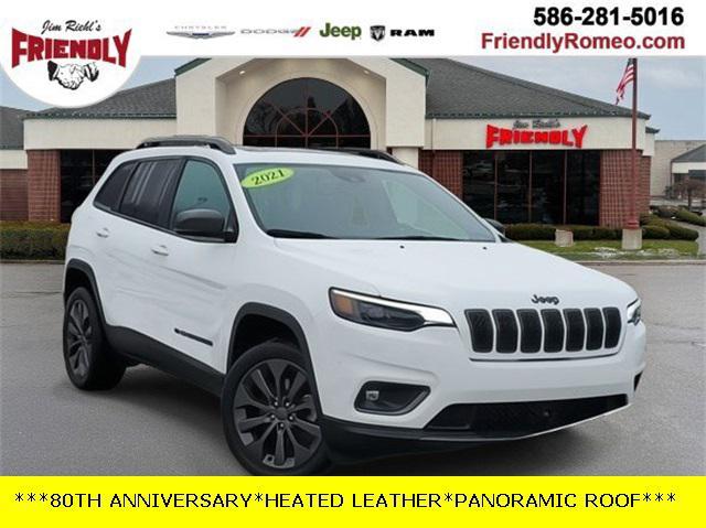 used 2021 Jeep Cherokee car, priced at $25,500