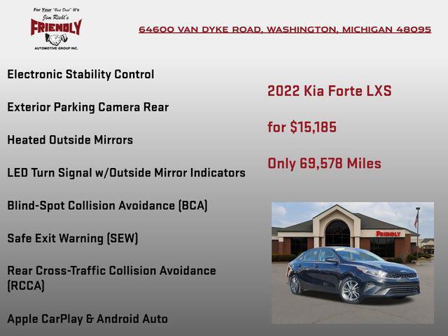 used 2022 Kia Forte car, priced at $15,185