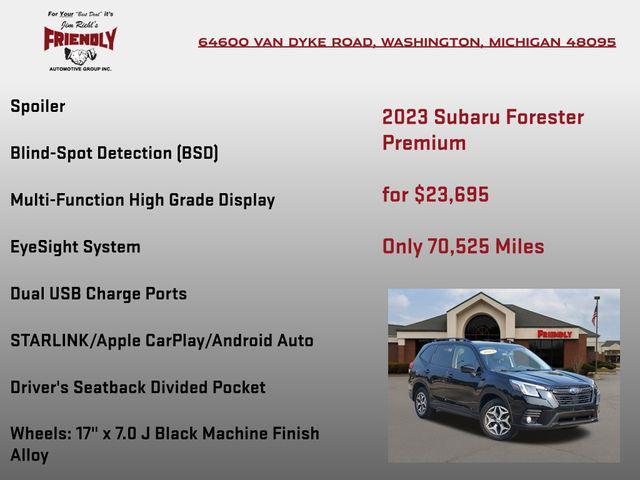 used 2023 Subaru Forester car, priced at $23,637