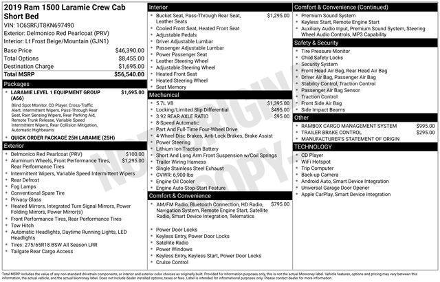 used 2019 Ram 1500 car