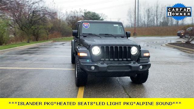 used 2021 Jeep Wrangler Unlimited car, priced at $31,000