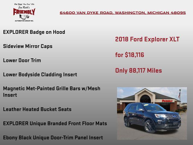 used 2018 Ford Explorer car, priced at $18,116