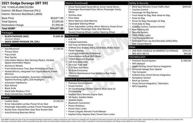 used 2021 Dodge Durango car