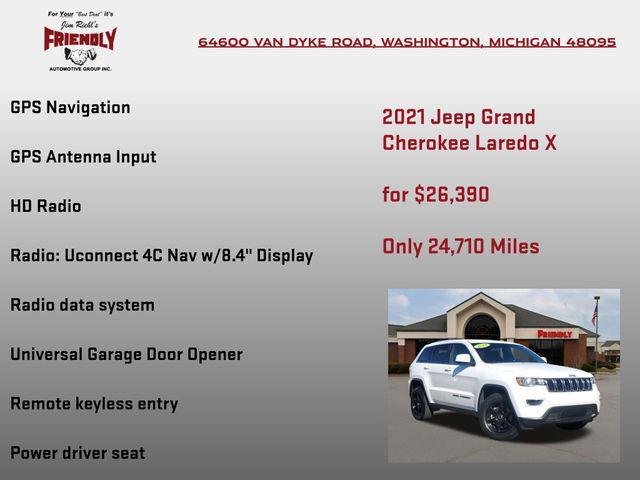 used 2021 Jeep Grand Cherokee car, priced at $26,390