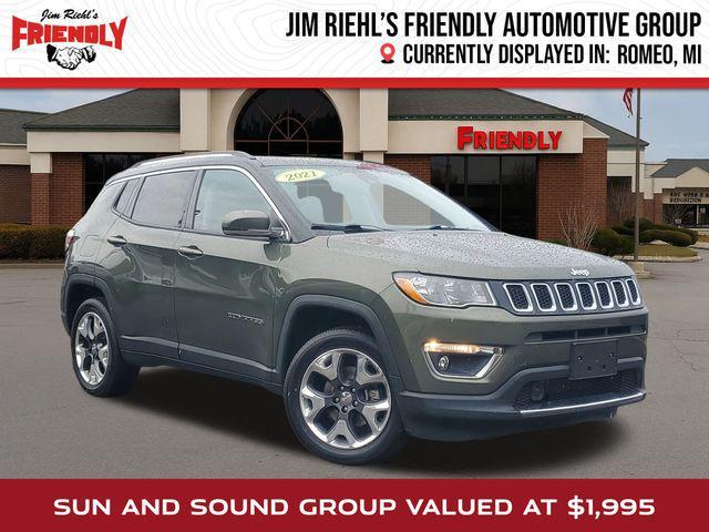 used 2021 Jeep Compass car, priced at $17,525