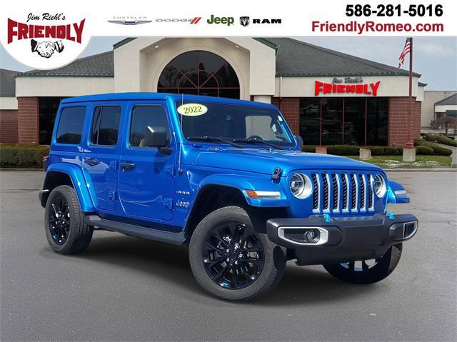 used 2022 Jeep Wrangler Unlimited 4xe car, priced at $33,595