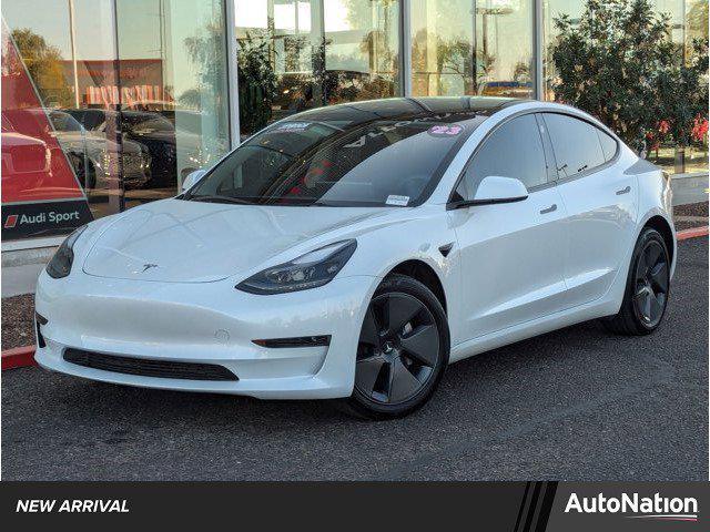 used 2023 Tesla Model 3 car, priced at $27,955