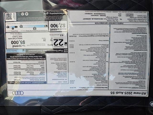 new 2025 Audi S5 car, priced at $71,535