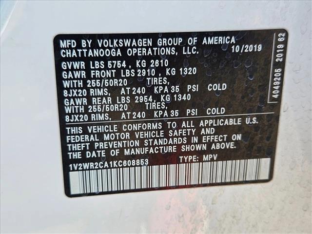used 2019 Volkswagen Atlas car, priced at $20,495