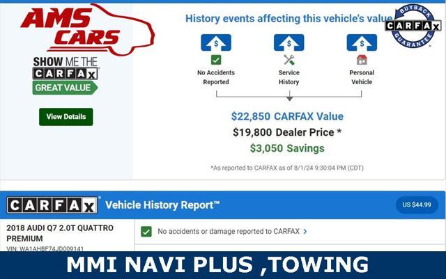 used 2018 Audi Q7 car, priced at $18,838