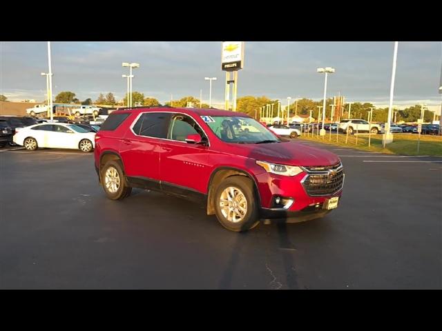 used 2021 Chevrolet Traverse car, priced at $27,398