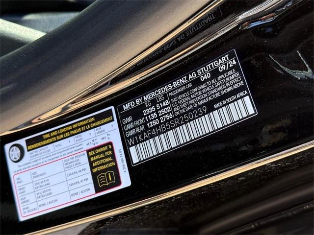 new 2025 Mercedes-Benz C-Class car, priced at $53,050