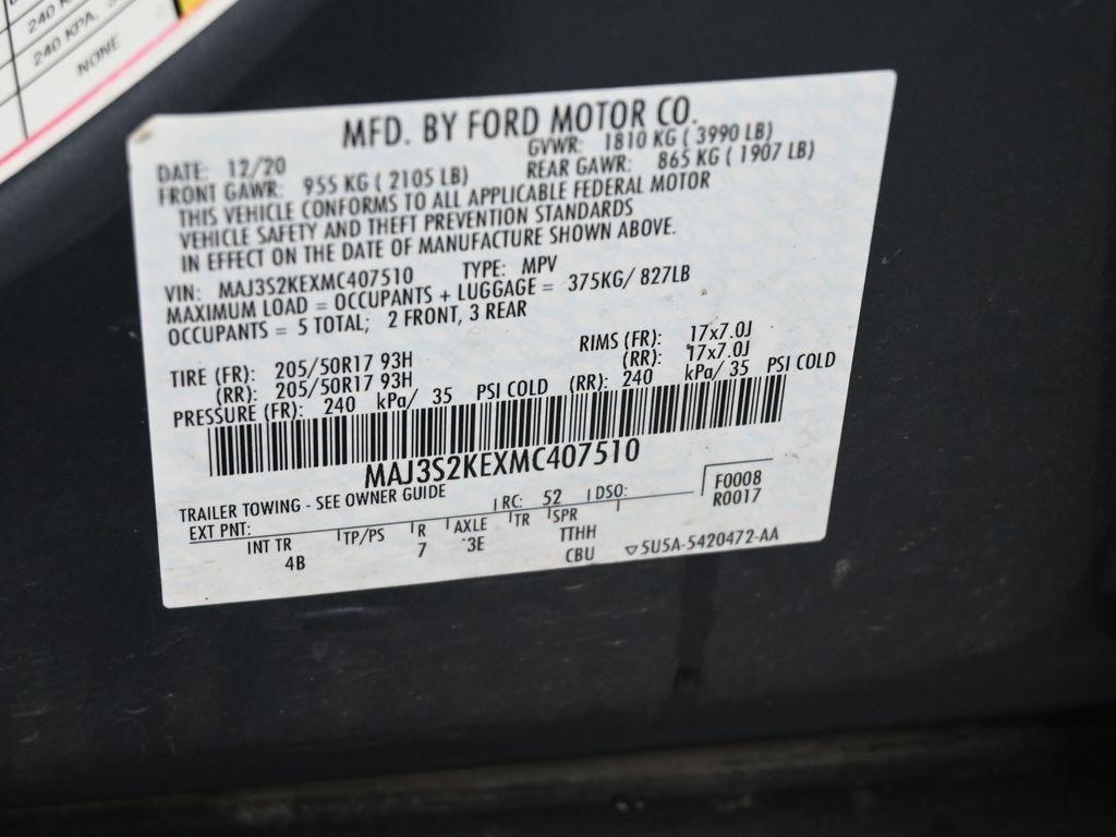 used 2021 Ford EcoSport car, priced at $16,532