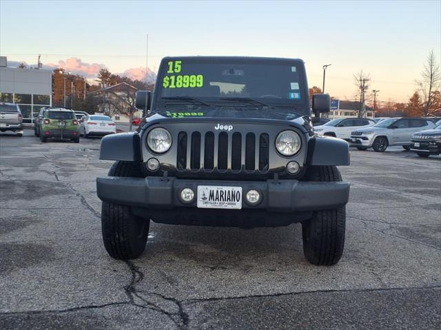 used 2015 Jeep Wrangler car, priced at $17,999