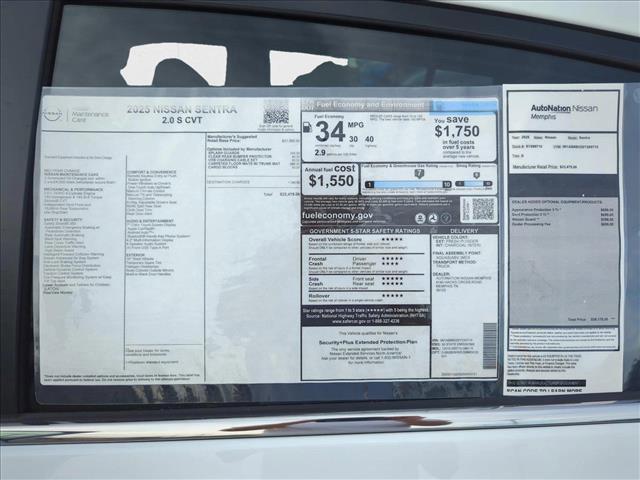 new 2025 Nissan Sentra car, priced at $21,104