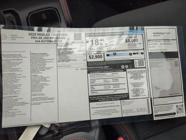 new 2025 Nissan Frontier car, priced at $39,441