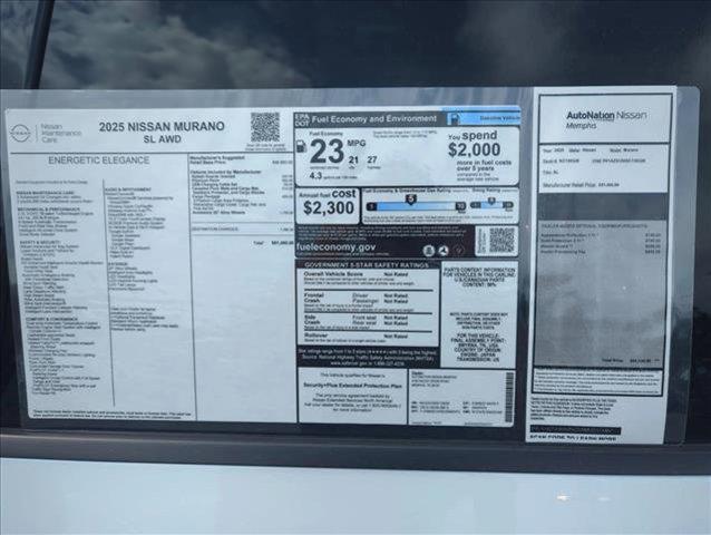new 2025 Nissan Murano car, priced at $47,333