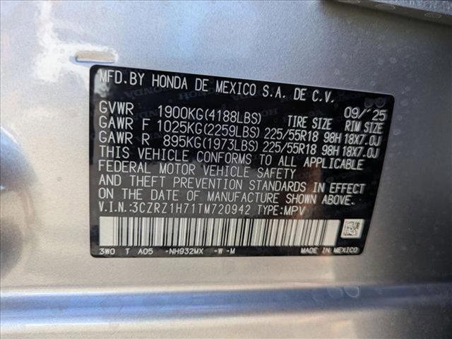 new 2026 Honda HR-V car, priced at $30,374