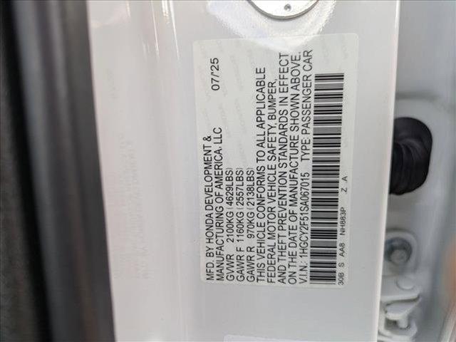 new 2025 Honda Accord Hybrid car, priced at $33,975