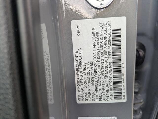 new 2025 Honda Accord Hybrid car, priced at $33,975