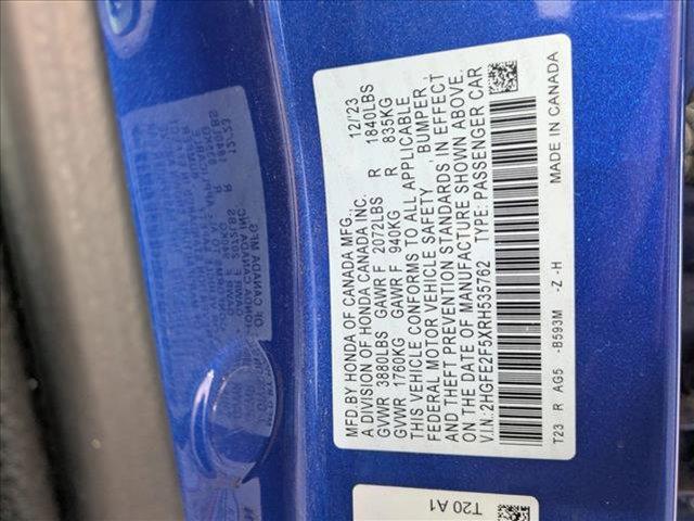 used 2024 Honda Civic car, priced at $23,998