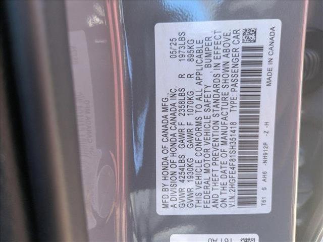 new 2025 Honda Civic Hybrid car, priced at $29,449
