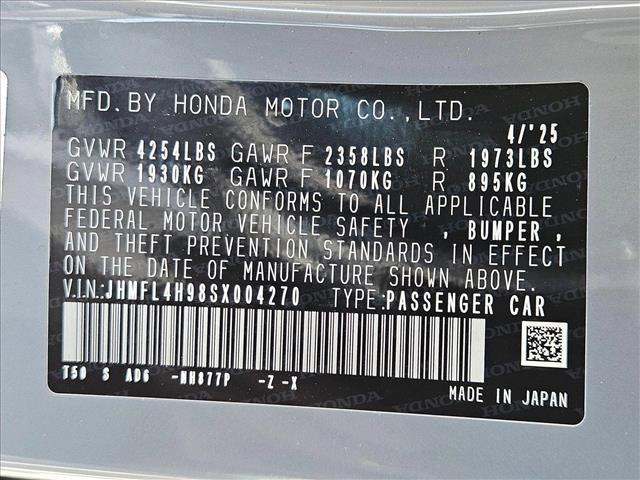 new 2025 Honda Civic Hybrid car, priced at $34,755