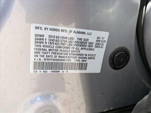 used 2017 Honda Pilot car, priced at $17,674