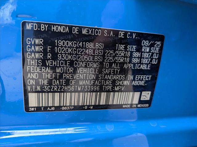 new 2026 Honda HR-V car, priced at $30,278